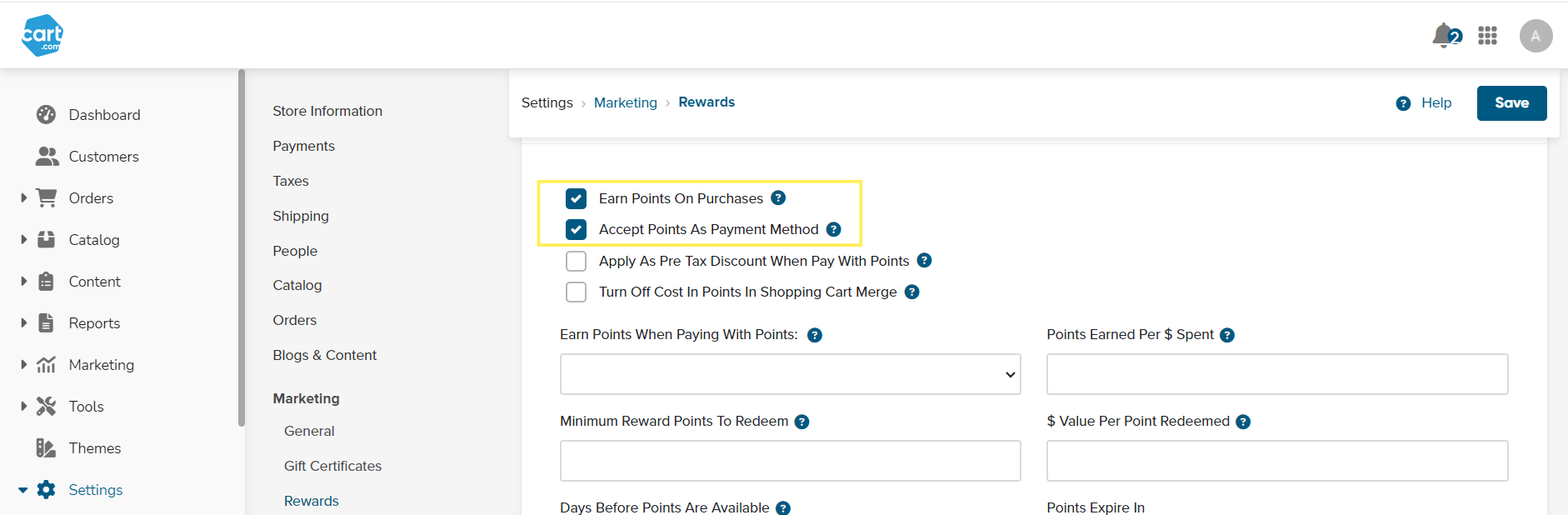 Reward points, b2b portals, b2b ecommerce